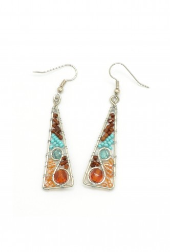 Swirl Triangle Earrings Swirl Triangle Earrings